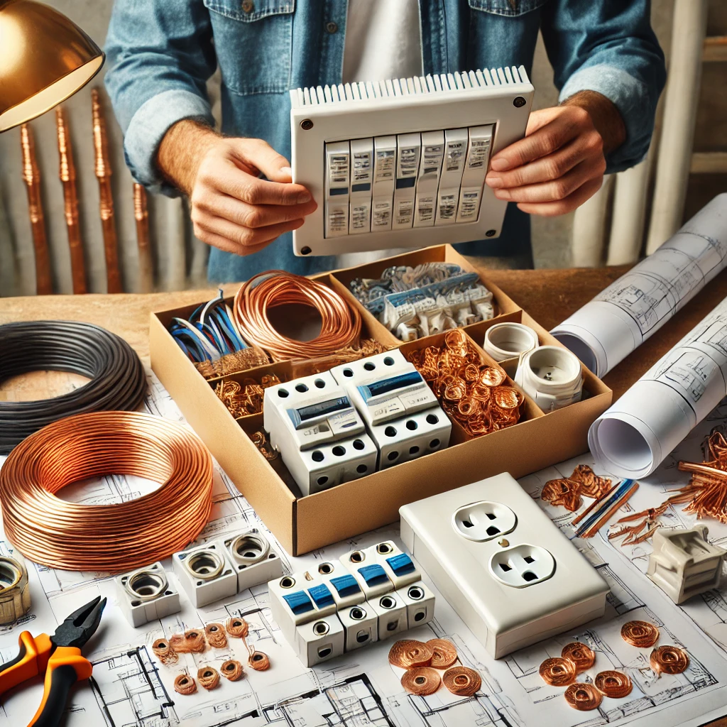 materials per a una instal·lació elèctrica